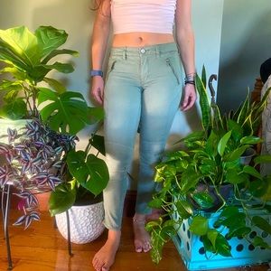 Olive Green AEO jean